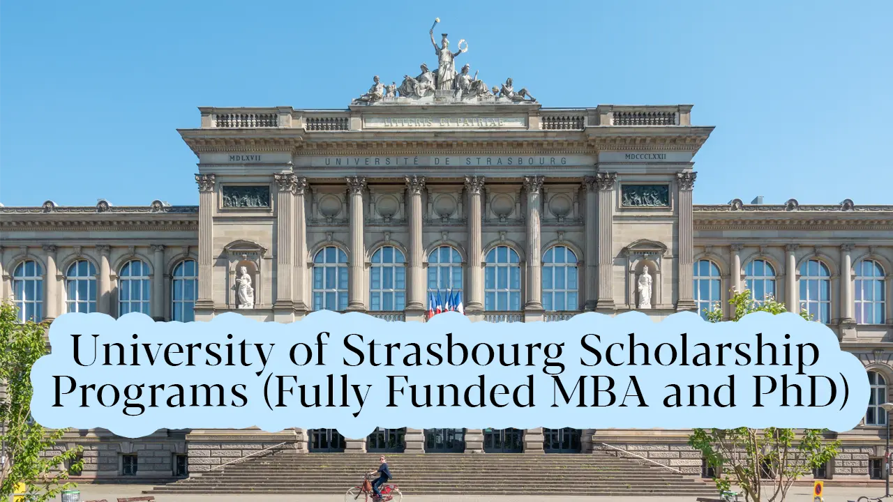 University of Strasbourg Scholarship Programs (Fully Funded MBA and PhD)